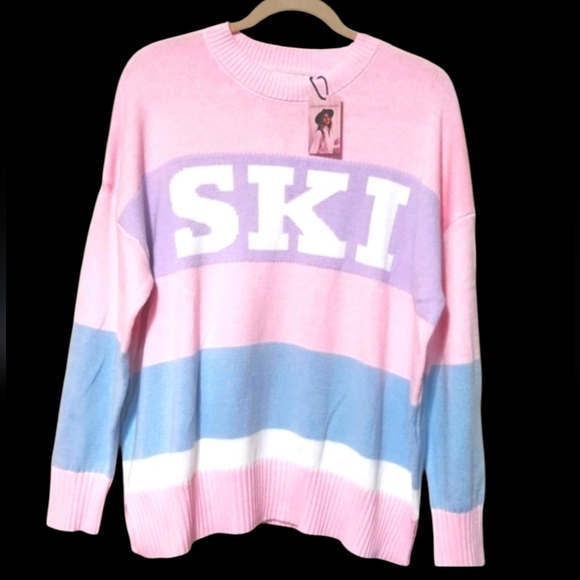 Sincerly Jules Sweaters - NEW! Sincerely Jules SKI Crewneck Pullover Swearter